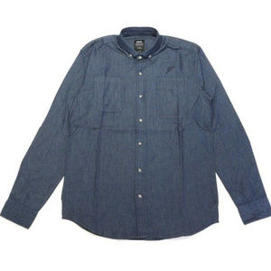 Publish Brand Indigo Denim Floy LS Shirt Medium